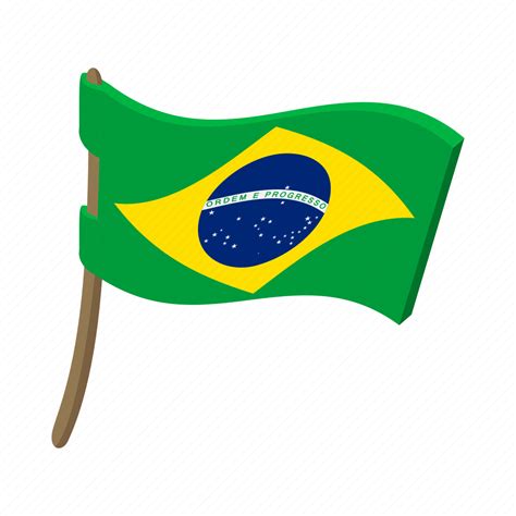 Brazil, cartoon, country, flag, national, patriotism, wind icon - Download on Iconfinder