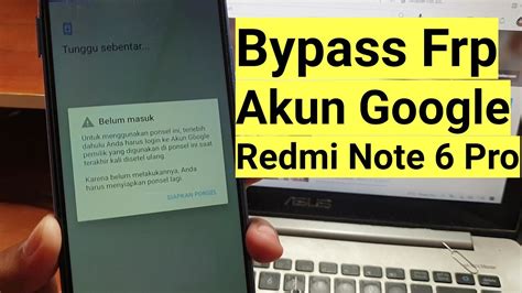 Bypass Frp Redmi Note 6 Pro Lupa Email Google - YouTube