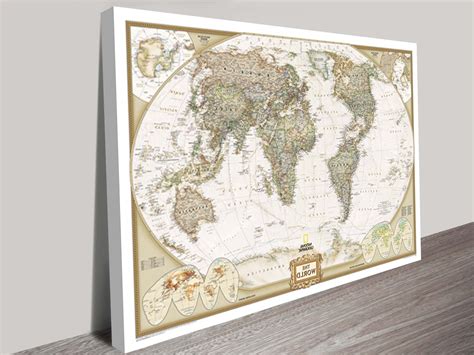 20 Best Collection of World Map Wall Art Framed