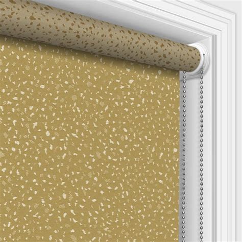 Travertin Gold Terrazzo Inspired Patterned & Textured Roller Blinds