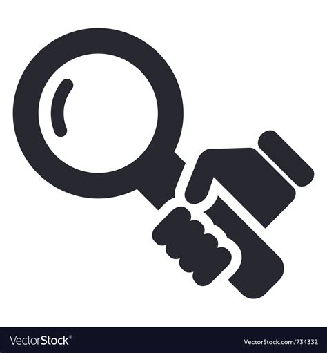 Magnifier icon Royalty Free Vector Image - VectorStock