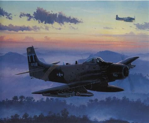 A-1 SkyRaider | Aircraft art, Aviation art, Fighter jets