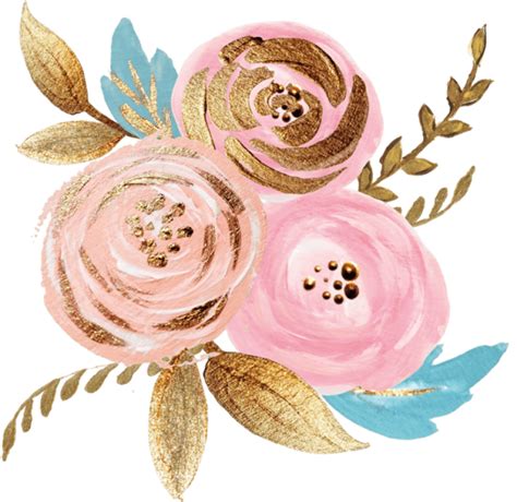 Download High Quality Flower clipart rose gold Transparent PNG Images ...