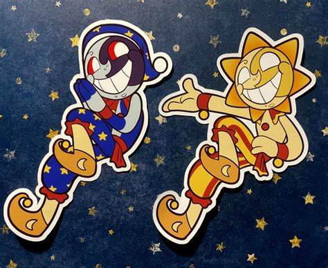 FNAF:SB Sun and Moon Animatronic Stickers - Etsy Australia