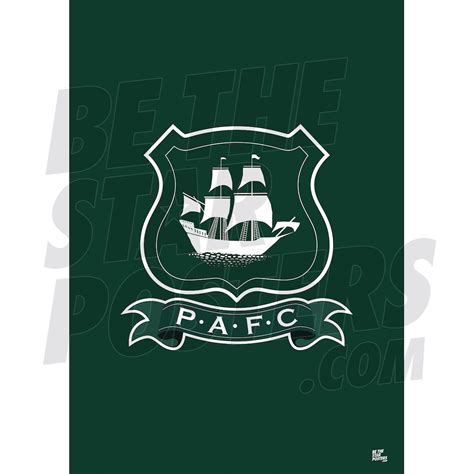 Plymouth Argyle FC Crest Poster Officially Licensed Product Sizes A4 ...