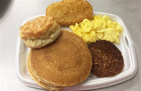 Breakfast: Big Breakfast With Hotcakes from The Unhealthiest McDonald’s Menu Items - The Daily Meal