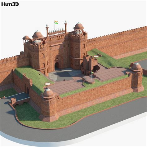 Red Fort 3D model - Architecture on Hum3D