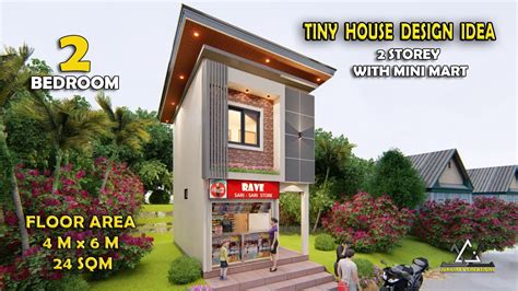 2 Storey Tiny House with SARI SARI STORE Design Ideas | 2 storey | by ...