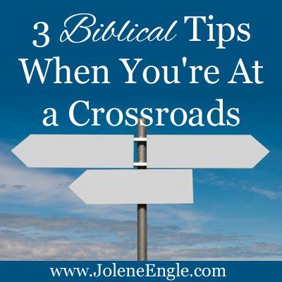 3 Biblical Tips When You're At a Crossroads