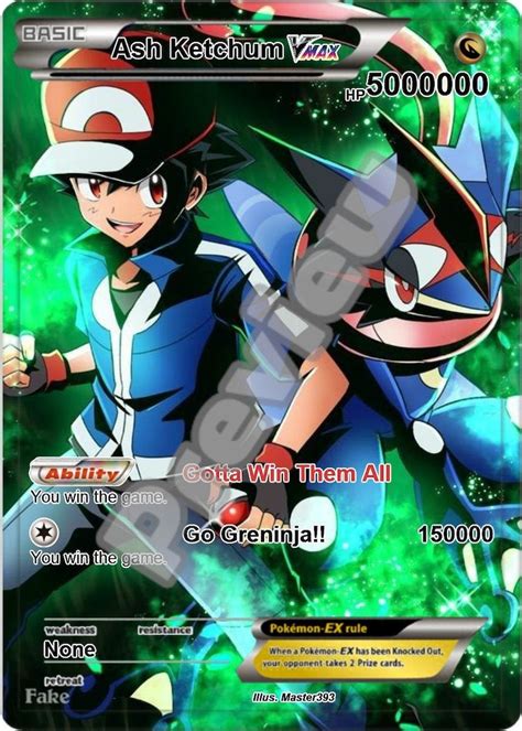 Ash Ketchum VMAX Gx Pokemon Card - Etsy