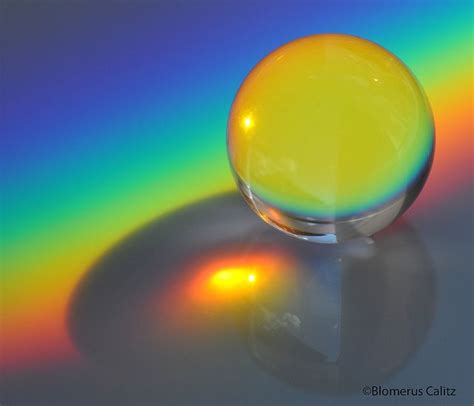 Refracted Sunlight Rainbow Spectrum Ball 2 (prism light refraction ...