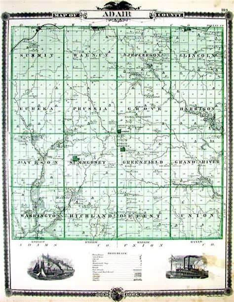 Map of Adair County - Art Source International