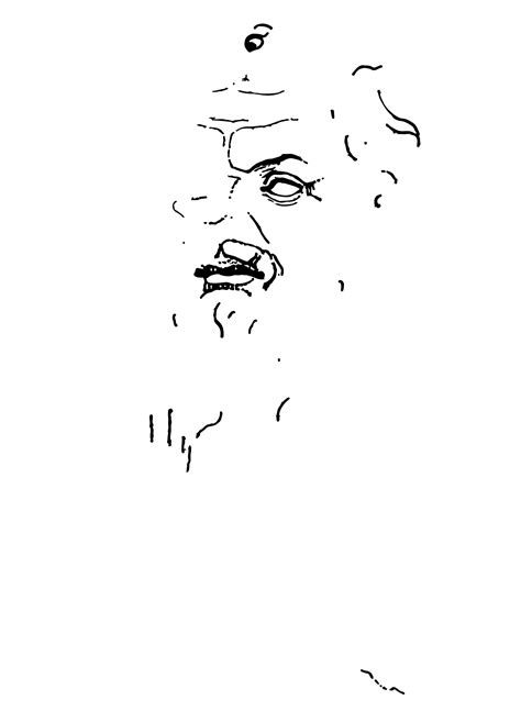 Download #00FF00 Socrates Bust Line Art SVG | FreePNGImg