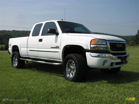 2004 Summit White GMC Sierra 2500HD SLT Extended Cab 4x4 #16132227 ...