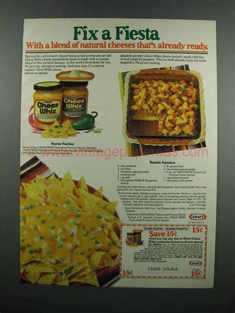 DT0841-1983 Kraft Cheez Whiz Ad - Tamale Squares | Retro recipes ...