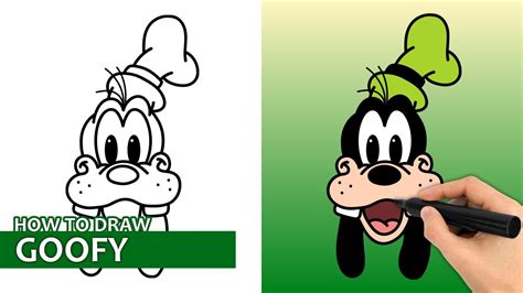 How To Draw Goofy Really Easy Drawing Tutorial Drawin - vrogue.co