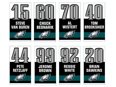 Philadelphia Eagles Retired Numbers - Her Sports Corner