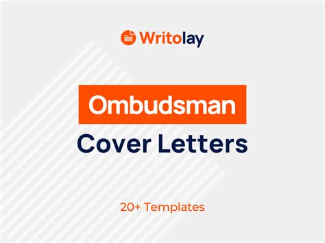 Ombudsman Cover Letter Example: 4 Templates - Writolay