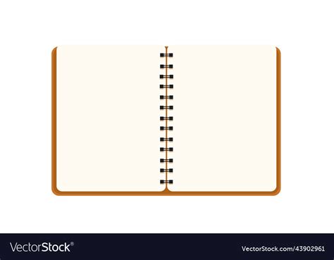 Spiral notepad Royalty Free Vector Image - VectorStock