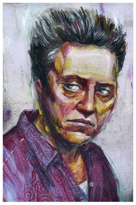 Christopher Walken portrait Poster print art by Swartz | Etsy