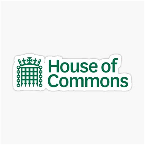 "Logo of the House of Commons" Sticker for Sale by Shav | Redbubble