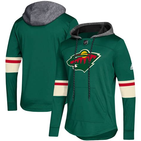 Men's Minnesota Wild adidas Green Platinum Jersey Pullover Hoodie