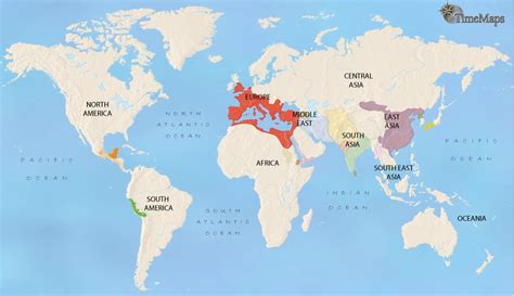 World Map - 1500 BCE: History in the Bronze Age | TimeMaps