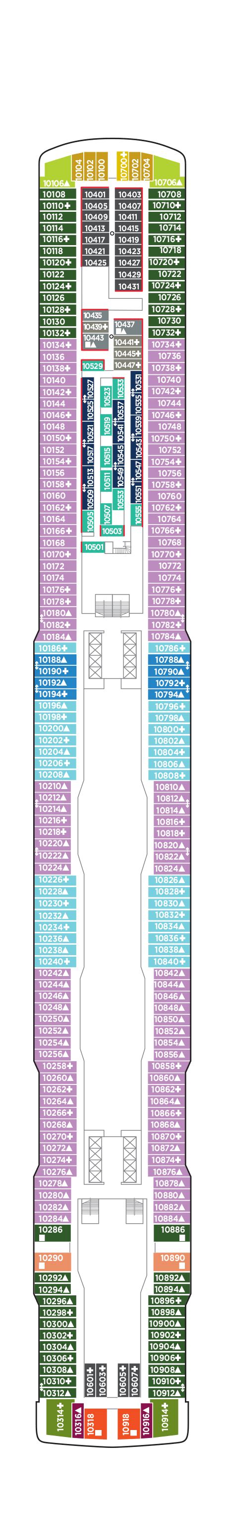 Norwegian Bliss Deck Plans | CruiseInd