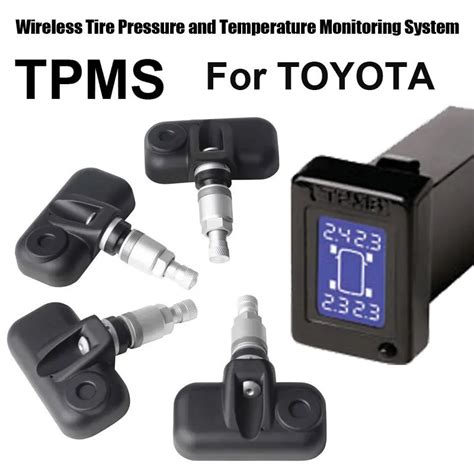 Wireless Tire Pressure Monitoring System Car Tpms For Toyota With 4pcs Internal Sensor - Tire ...