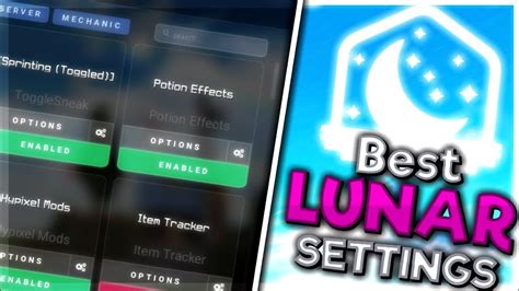 The BEST Lunar Client Settings for FPS! (1.8.9) (FPS BOOST) - YouTube