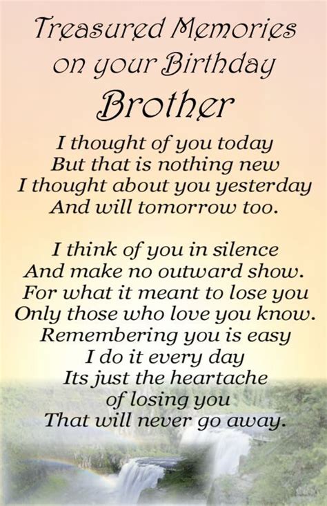 Happy Birthday In Heaven To My Brother