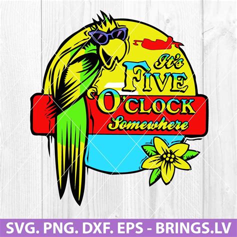 Jimmy Buffett SVG, Its Five O Clock Somewhere SVG Cut File