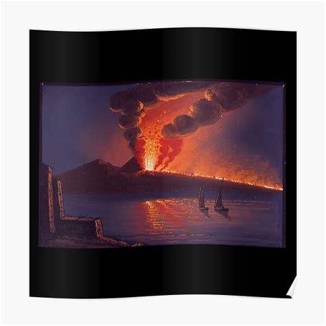 "Mount Vesuvius Eruption Painting " Poster for Sale by ChromaCass ...