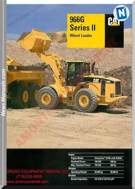 Caterpillar 966 Technical Specifications