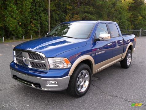 2011 Deep Water Blue Pearl Dodge Ram 1500 Laramie Crew Cab 4x4 #36623000 | GTCarLot.com - Car ...