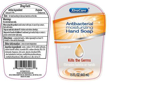 XTRACARE ANTIBACTERIAL HAND CLEANSE ORIGINAL- triclosan soap