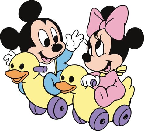 Mickey & Minnie Mouse Baby Multilayer Svg File Png Jpeg - Etsy