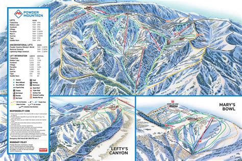 Powder Mountain Trail Map | OnTheSnow