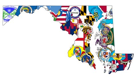 County Flags, Maryland, Epic, Maps, Flags, Futuristic