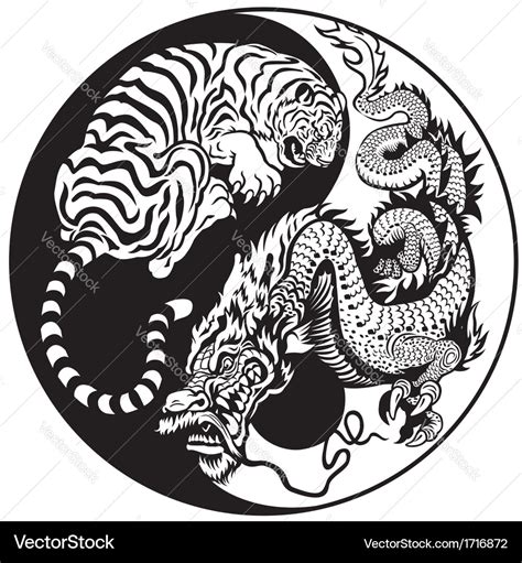 Tiger And Dragon Yin Yang