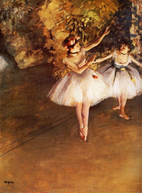 Two Dancers on Stage - Edgar Degas - WikiArt.org - encyclopedia of visual arts