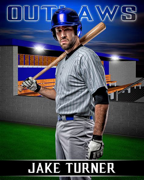 Baseball Poster Photo Template - Dugout