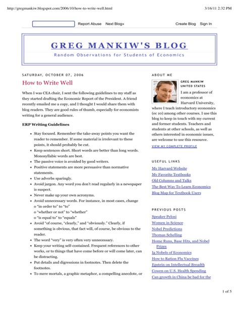 GREG MANKIW'S BLOG