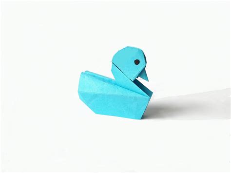 Easy origami duck. Origami for beginner. Paper: 16x8 cm. | Origami easy ...