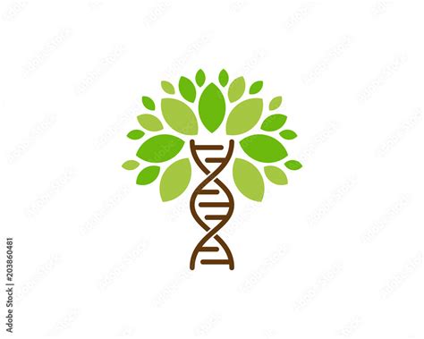 Tree Dna Icon Logo Design Element Stock Vector | Adobe Stock