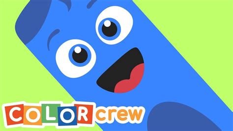 Toddler Learning Video | Color Crew - Blue | Drawing |@BabyFirst Learn ...