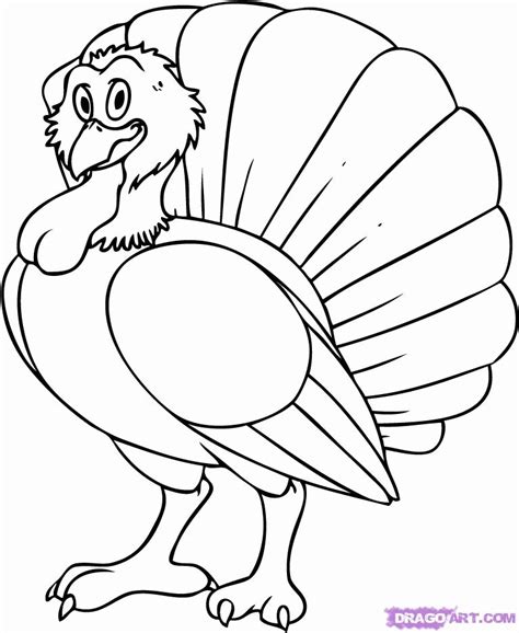 Cartoon Turkey, Step By Step, Cartoon Animals - Coloring Home