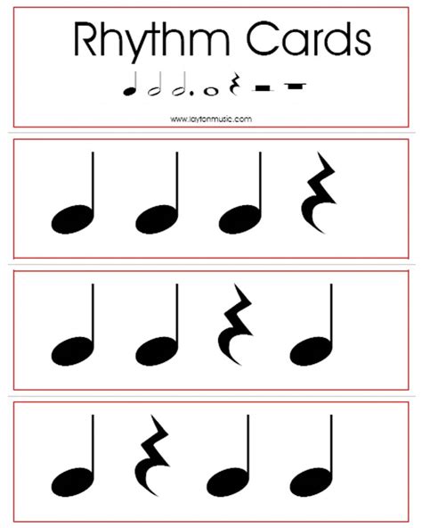 Rhythm Flashcards | Teaching music, Music education games, Kindergarten music