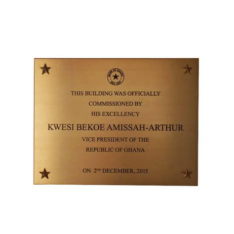 Brass Memorial Plaque – impactsigns.com