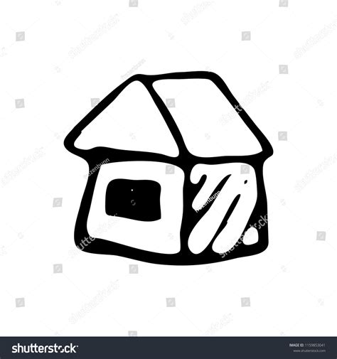 Hand Drawn House Doodle Sketch Style Stock Vector (Royalty Free ...